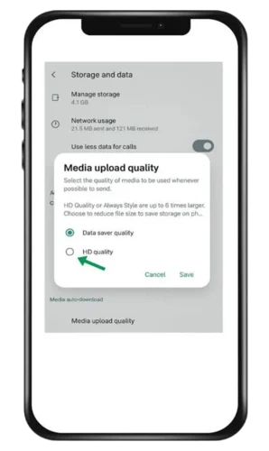 Send Images In A High Resolution
